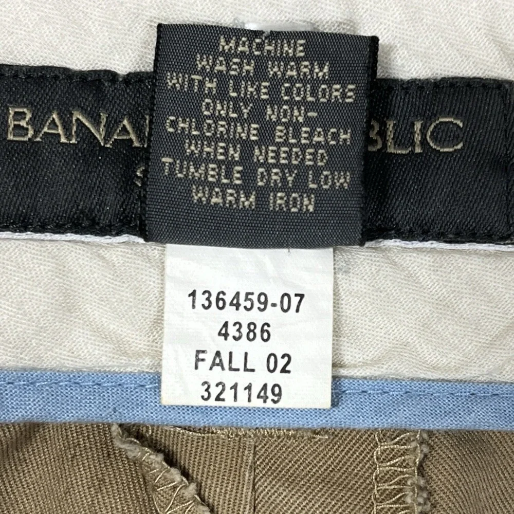 Vtg Y2K Banana Republic Smithfield Chinos Mens 38x32 (Fits 38x28) Pleated Baggy